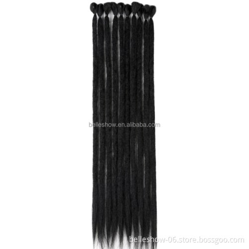 Hot sell wholesale 20inch  soft dreadlock braids Dreadlocks Hair Extensions synthetic dreadlock